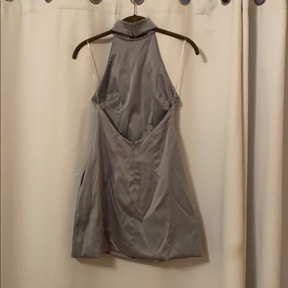 Halter satin dress - Picture 3 of 4